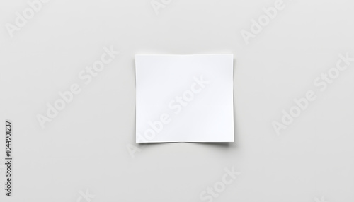 Sticky notes mockup, small square notepad, memo pad mock up, grey background, modern flat lay isolated with white highlights, png