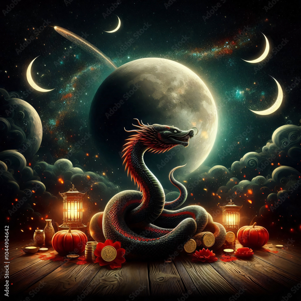 Chinese Lunar New Year 2025 illustration Chinese Lunar New Year 2025 illustration