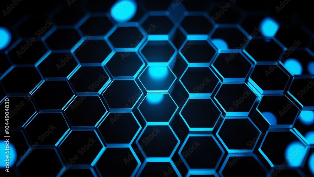 Hex-shaped blue wallpaper
Hex-shaped blue wallpaper