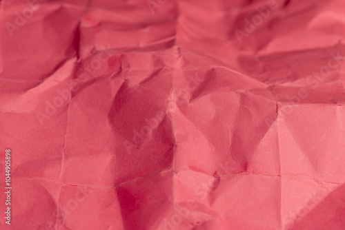 Wallpaper Mural heavily crumpled red paper as background Torontodigital.ca