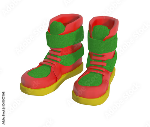 Colorful Winter Boots  photo