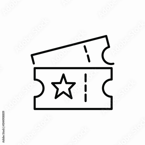 cinema tickets icon sign vector