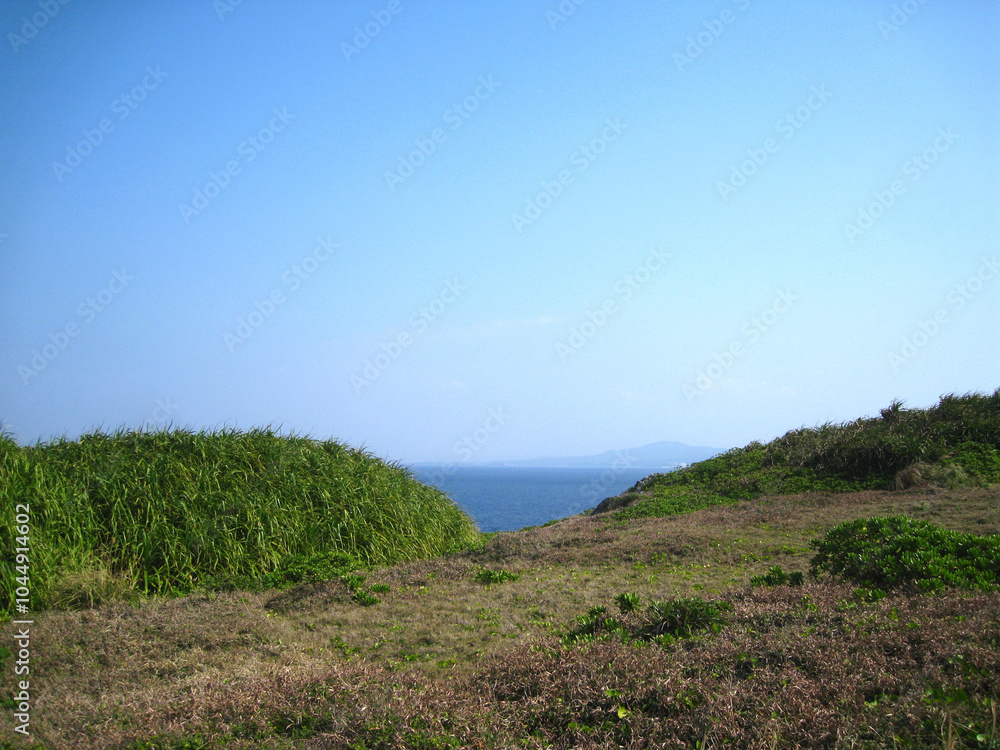 冬の沖縄 残波岬公園 冬の沖縄 残波岬公園