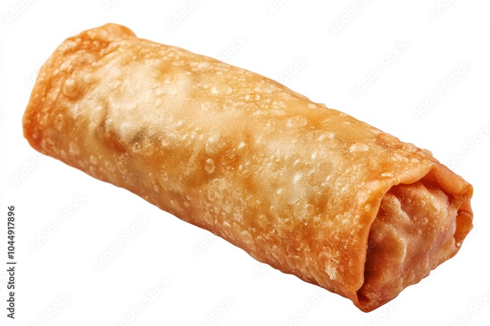 Eggroll. Closeup of Crispy Asian Eggroll with Brown Cabbage and Carrot Eggroll. Closeup of Crispy Asian Eggroll with Brown Cabbage and Carrot