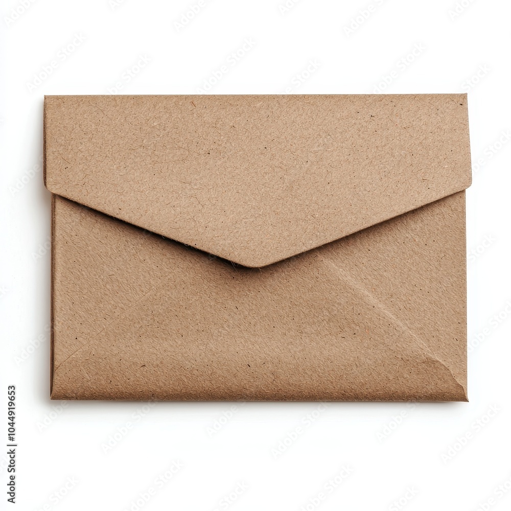 A folded letter from a soldier to their family, soldier's letter, personal connection, Veterans Day, clipart style, isolated on white background A folded letter from a soldier to their family, soldier's letter, personal connection, Veterans Day, clipart style, isolated on white background