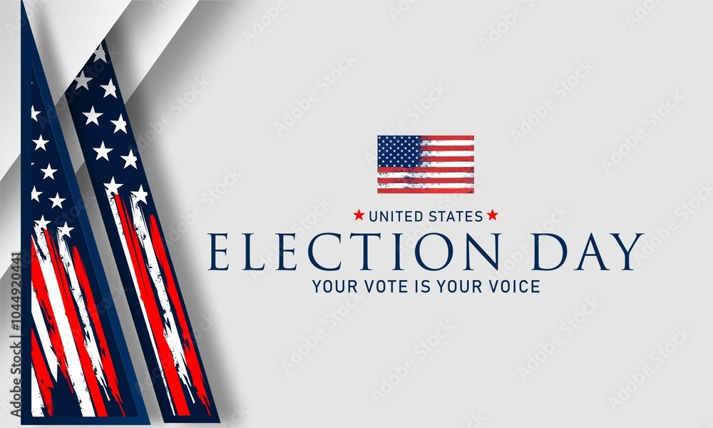 Election Day ,Your Vote is Your Voice , vektor background banner . Election Day ,Your Vote is Your Voice , vektor background banner .