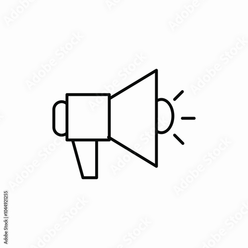 announcement megaphone icon sign vector