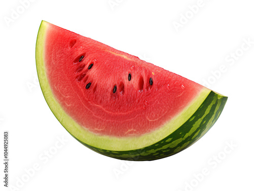 a slice of watermelon with seeds