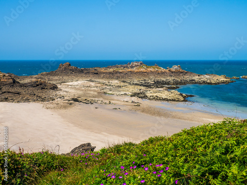 Plage du nord est de l'île des Ebihens photo