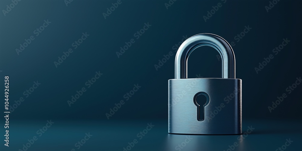 Fototapeta premium Lock. Space for text.