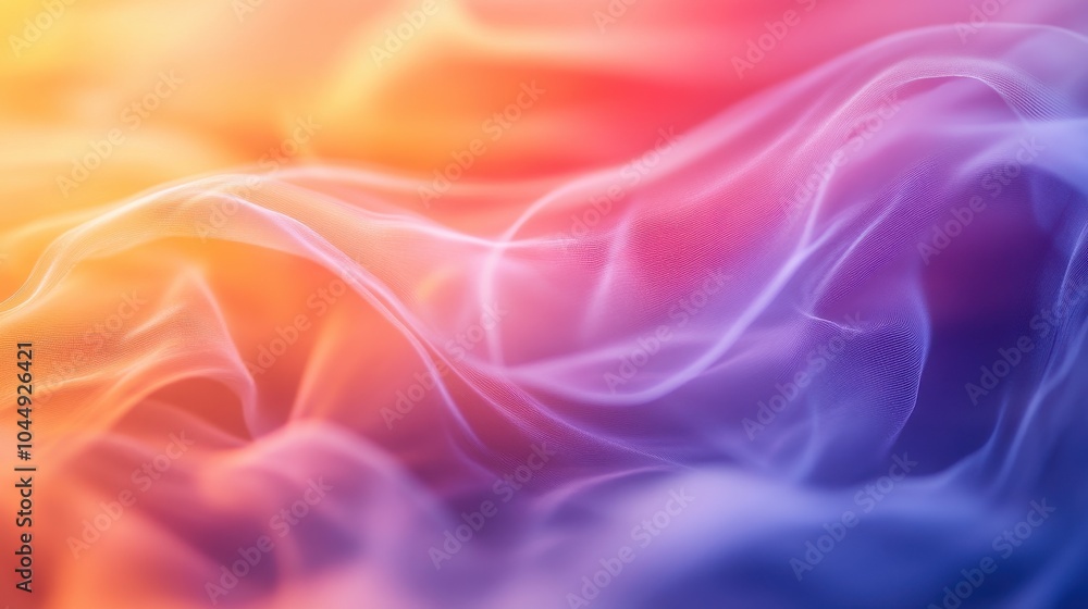 Abstract waves of vibrant colors flowing together, creating a soothing and artistic composition.