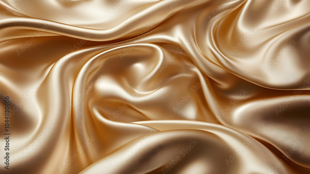 Golden Silk Fabric Abstract Background Golden Silk Fabric Abstract Background