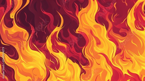 Fiery Abstract Background Illustration