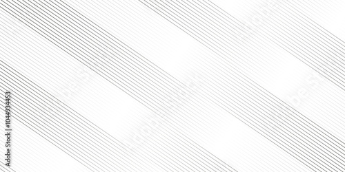 White gradient stripe line geometric background. minimal surface curve wave creative line texture. Vector tech geometric thin diagonal striped line pattern gradient minimal transparent background.