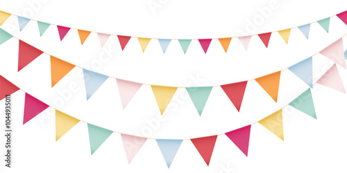 party flag background for celebration vector illustration
