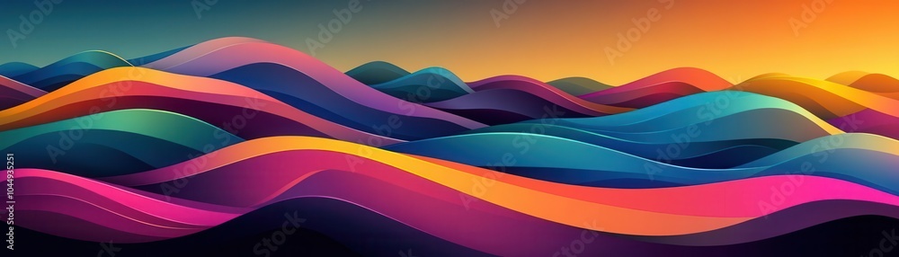 A colorful graphic showcasing abstract waves and geometric patterns A colorful graphic showcasing abstract waves and geometric patterns
