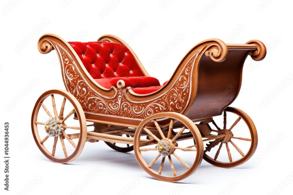 Christmas sleigh carriage vehicle wheel. Christmas sleigh carriage vehicle wheel.