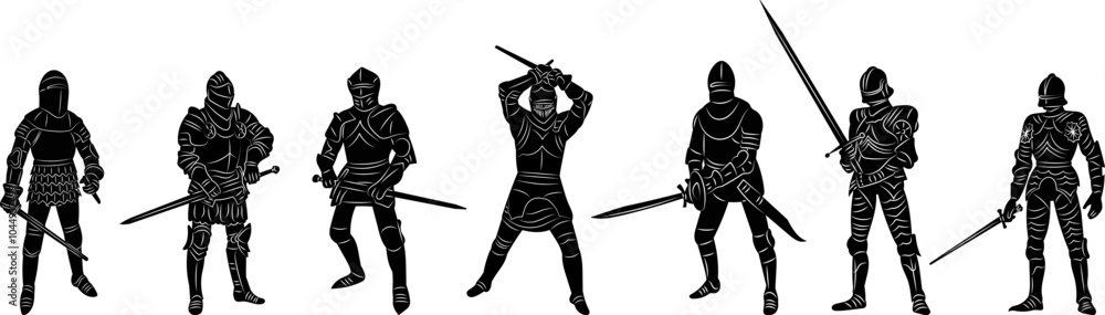 knights fighting, war, icon, silhouette, vector knights fighting, war, icon, silhouette, vector
