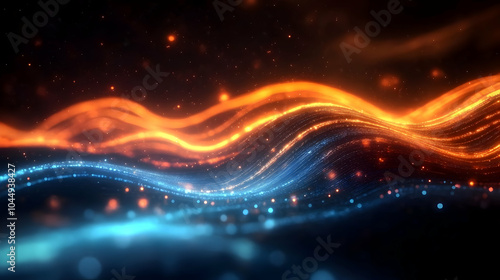 Abstract Background with Wa...