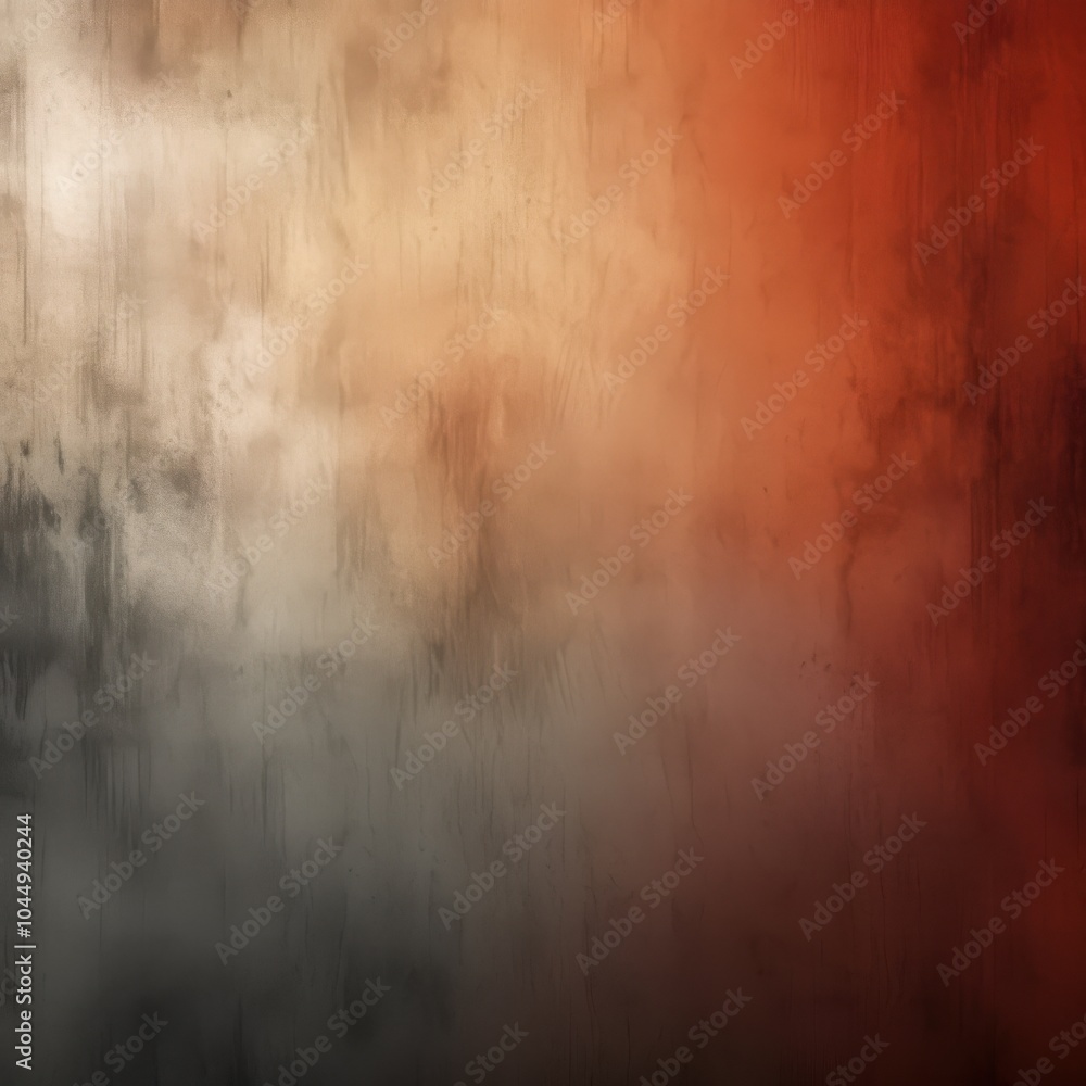 Fototapeta premium arafed photograph of a red and white wall with a thick dust and red tones