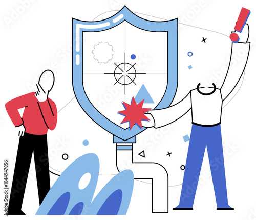 Logical analysis vector illustration. The mind is puzzle, and logical analysis is key unlocking secrets hidden in its intricate pieces Like skilled navigator, logical analysis charts course