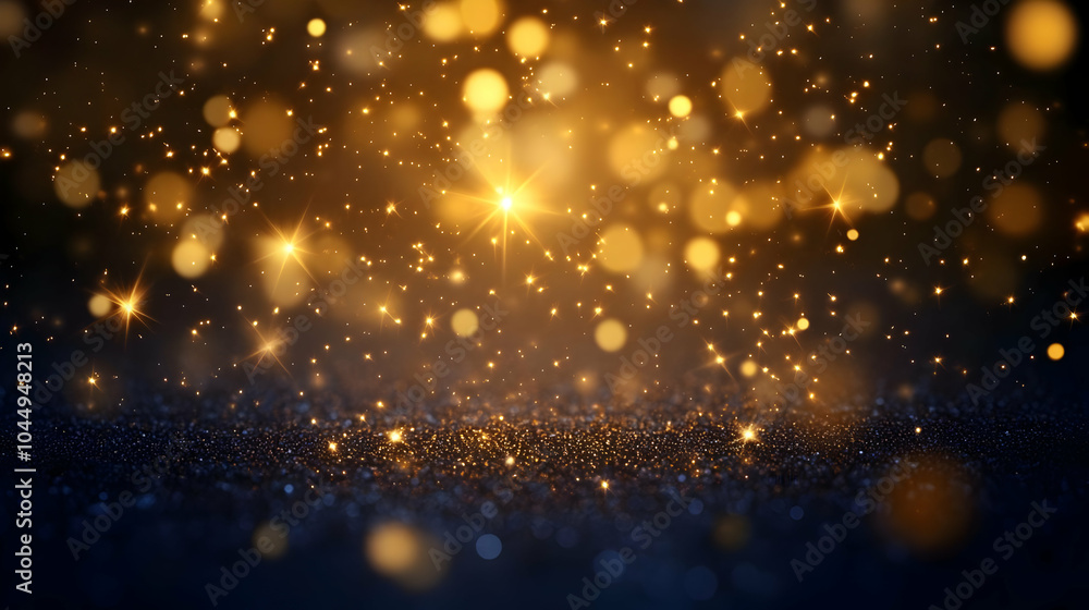 Sparkling Golden Glitter Abstract Background Sparkling Golden Glitter Abstract Background