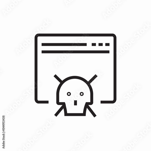 website hack attack icon sign vector