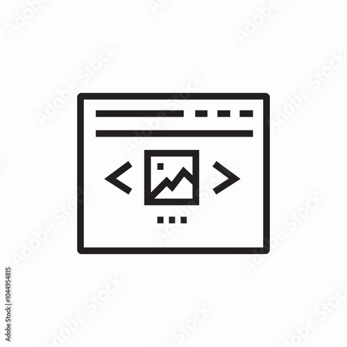 website photo view icon sign vector