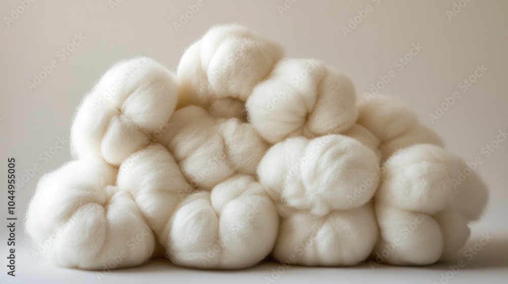 Soft White Textile Fibers for Crafting and Design Soft White Textile Fibers for Crafting and Design