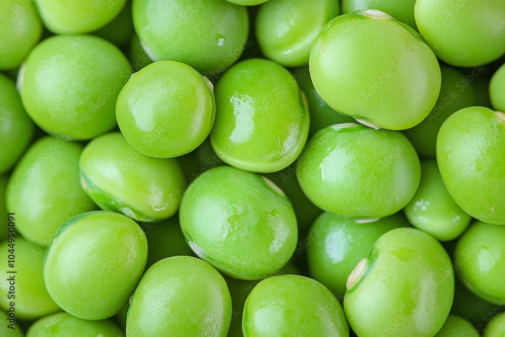 Freshly Boiled Garden Peas Close Up Detail Top View Generative AI Freshly Boiled Garden Peas Close Up Detail Top View Generative AI