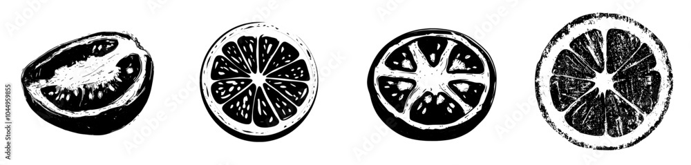 Veggie food, top view. Healthy nutrition icon, cross section of fresh red tomato. Isolated flat modern illustration. Veggie food, top view. Healthy nutrition icon, cross section of fresh red tomato. Isolated flat modern illustration.