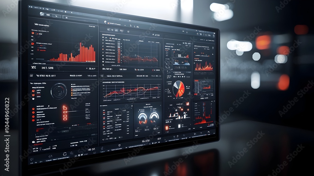 Interactive Business Intelligence Dashboard with Abstract 3D Technology Visuals Showcasing Real Time Data Analysis and Insights on a Virtual Platform Interactive Business Intelligence Dashboard with Abstract 3D Technology Visuals Showcasing Real Time Data Analysis and Insights on a Virtual Platform