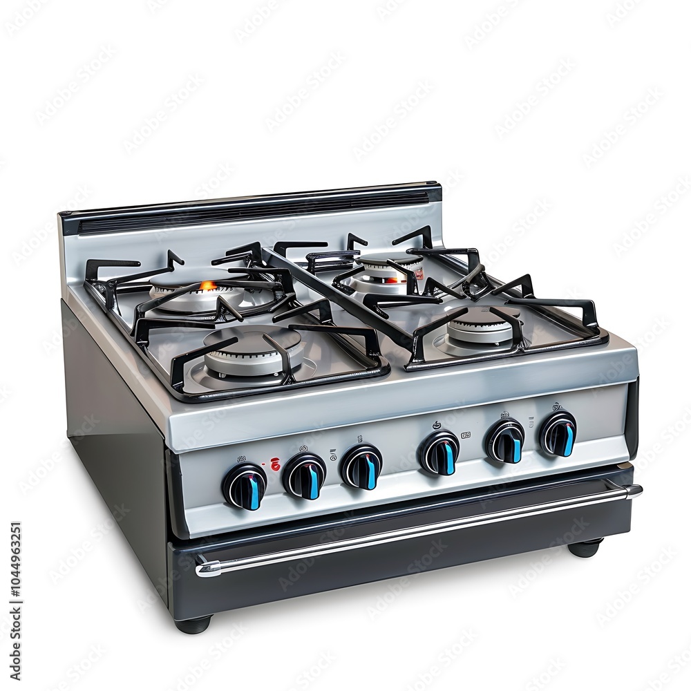 Gas stove isolated on white background Gas stove isolated on white background