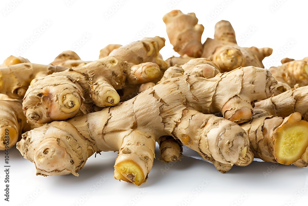 Ginger isolated on white background Ginger isolated on white background