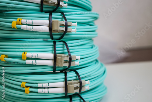 Patch cord (switch cord) for connecting electronic equipment to each other or for connecting to communication systems.