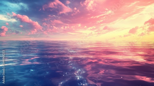 A dreamy background featuring a horizon that blurs reality and fantasy, with colors that shift and swirl like a dream. 