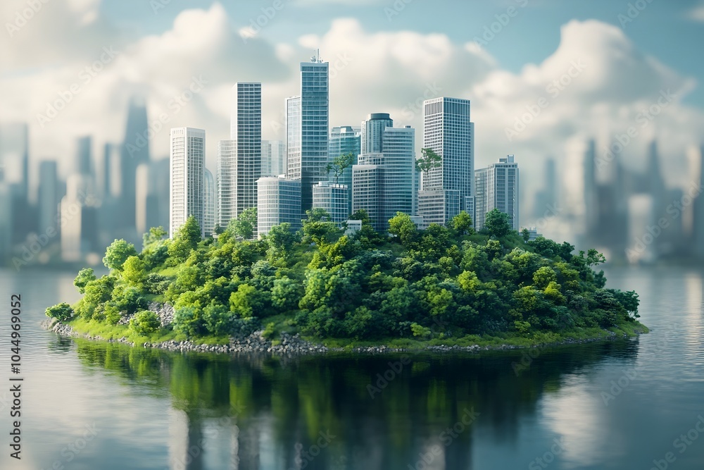 Sustainable Urban Oasis Eco friendly Architectural Innovation in a Thriving Metropolis