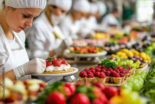 A Team Of Food Production L...