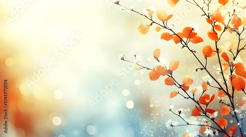 Autumn Leaves with Bokeh Ba...