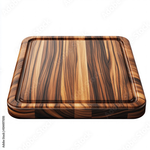 Dark Cutting Board Isolated