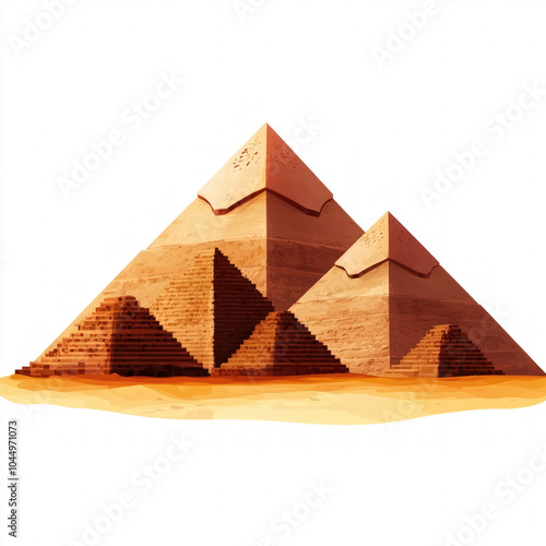 Egypt Pyramids Isolated