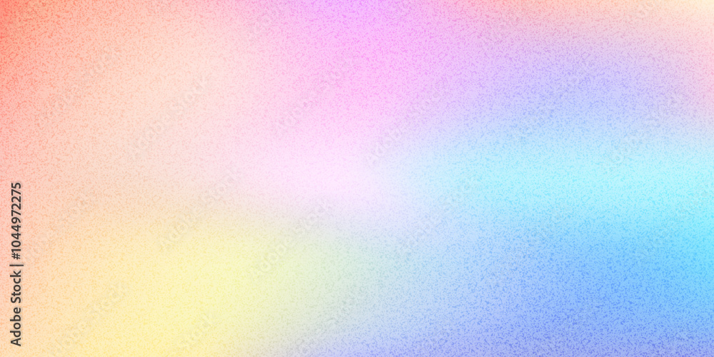 Color gradient gritty noise background with soft, grainy texture, transitioning between pastel shades of pink, blue, yellow, and orange. Vector abstract subtle grainy effect with retro vintage vibe Color gradient gritty noise background with soft, grainy texture, transitioning between pastel shades of pink, blue, yellow, and orange. Vector abstract subtle grainy effect with retro vintage vibe