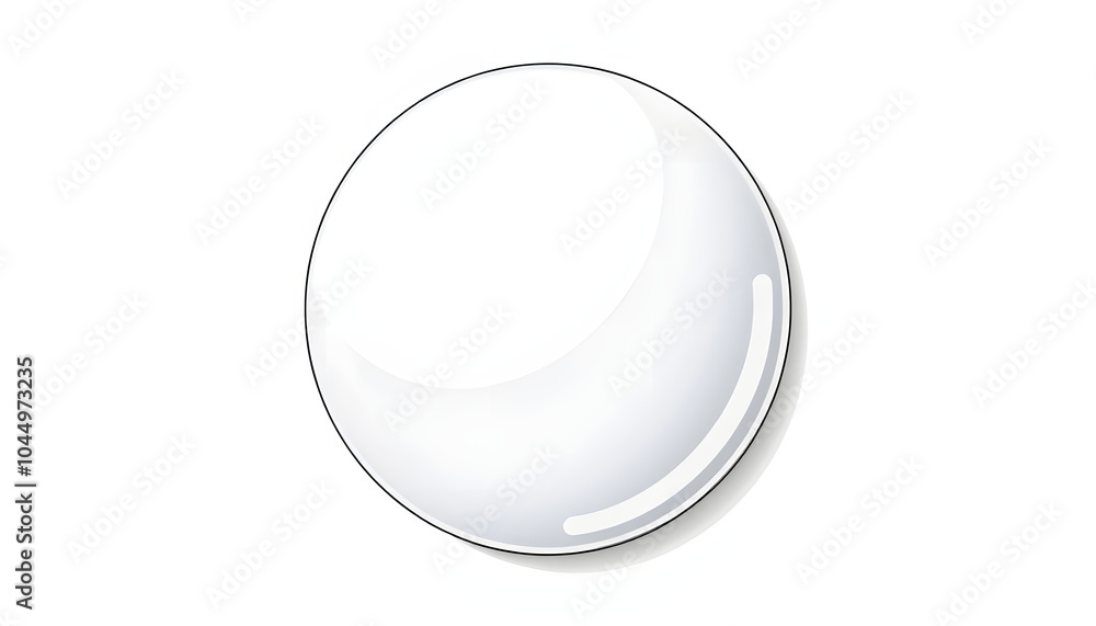 White blank badge. Glossy round button. Pin badge mockup isolated on white background isolated with white highlights, png White blank badge. Glossy round button. Pin badge mockup isolated on white background isolated with white highlights, png