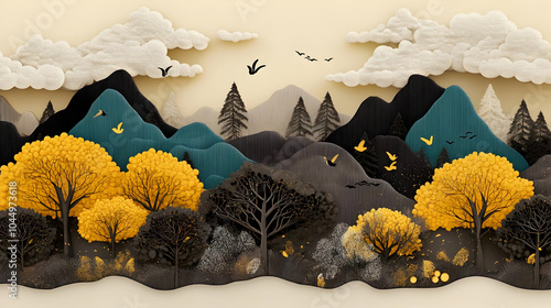 Autumn Landscape Illustrati...