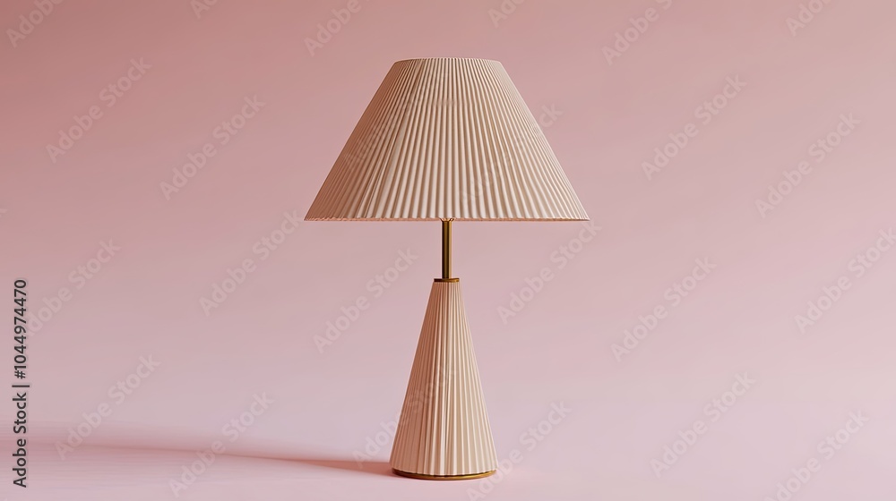 Elegant Modern Table Lamp with Pleated Shade Elegant Modern Table Lamp with Pleated Shade