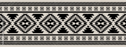 Navajo tribal vector pattern. Native American ornament. Ethnic South Western decor style. Boho geometric ornament.Ikat floral paisley embroidery blanket, rug. Woven carpet