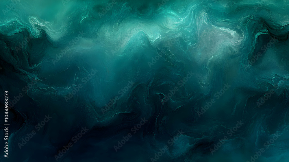 Abstract Background with Teal and Green Swirls Abstract Background with Teal and Green Swirls
