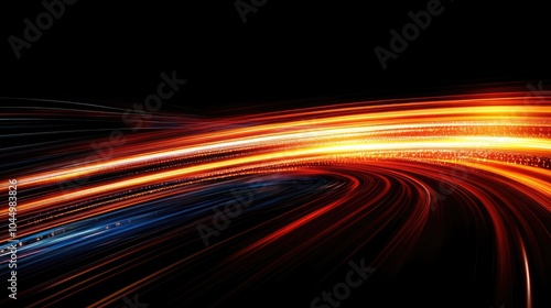 High-speed technology background with light and motion blur effects