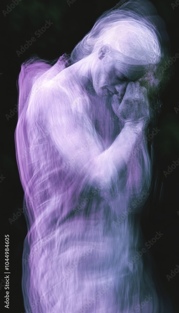 A long exposure image of a woman in a soft, ethereal glow, creating an abstract and dreamy look. A long exposure image of a woman in a soft, ethereal glow, creating an abstract and dreamy look.