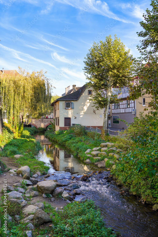 Bensheim an der Bergstraße, Hessen, Stadtszene Stadtpark Bensheim an der Bergstraße, Hessen, Stadtszene Stadtpark